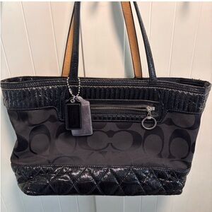 Elegant Black Designer Tote Bag